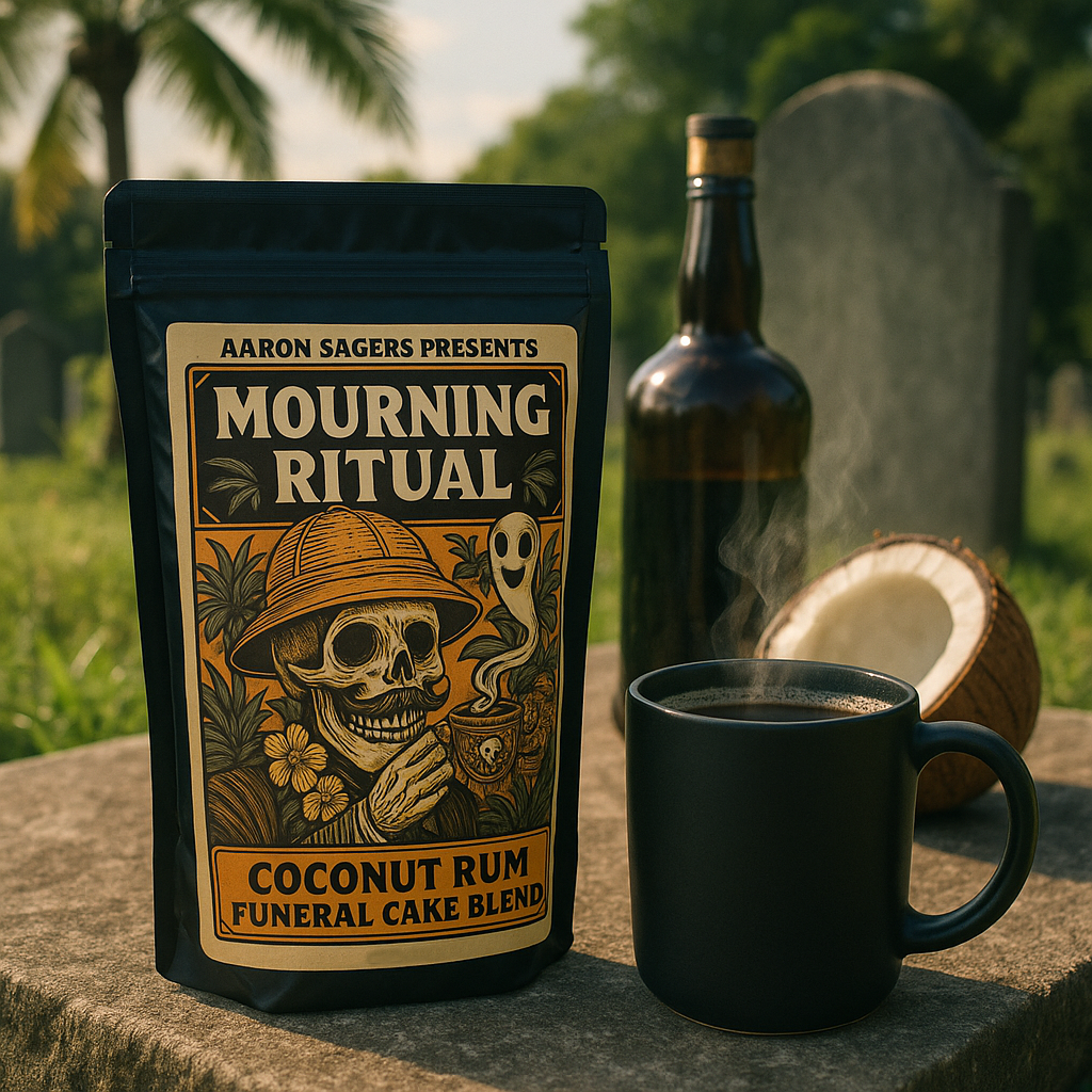 Mourning Ritual Coconut Rum Funeral Cake Coffee