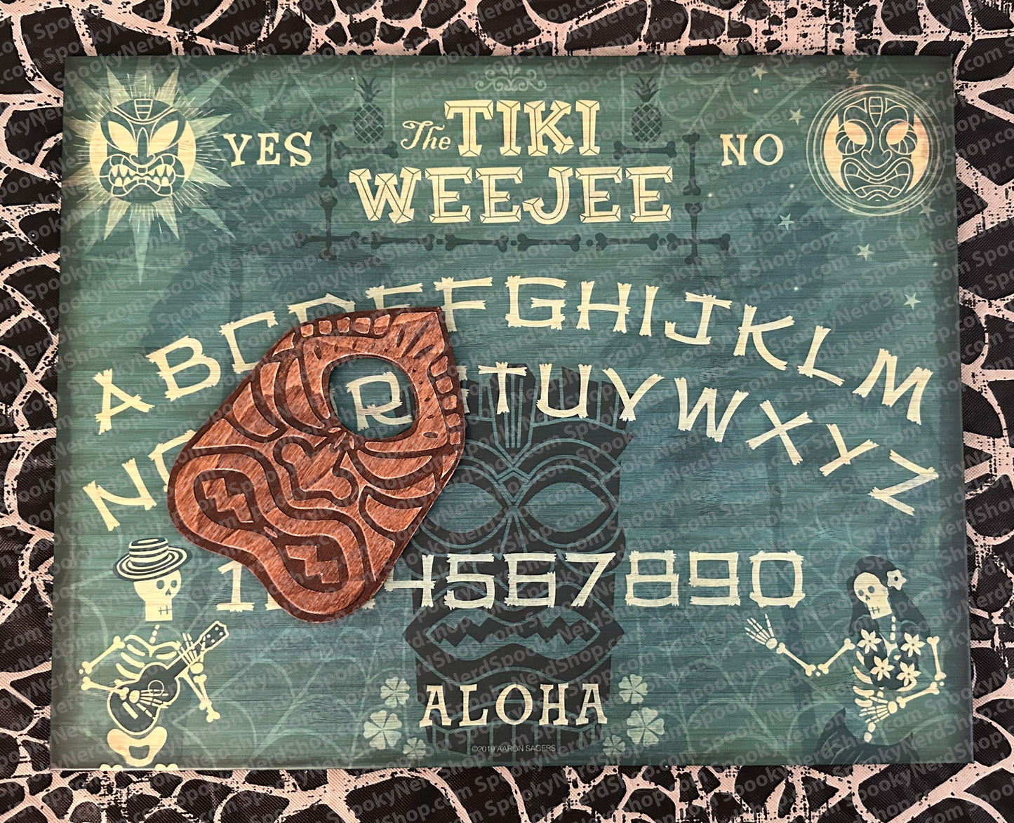 Tiki Weejee Board with Planchette