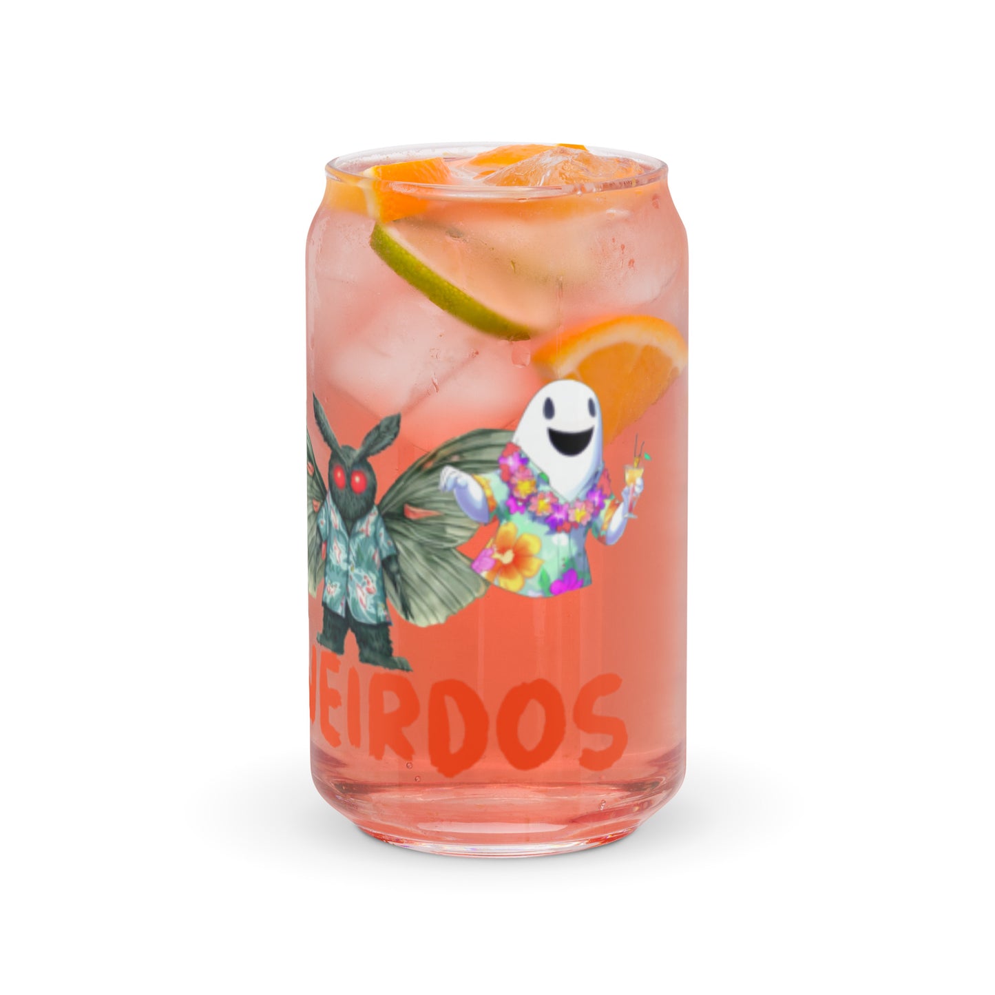Aloha Weirdos Can-shaped glass