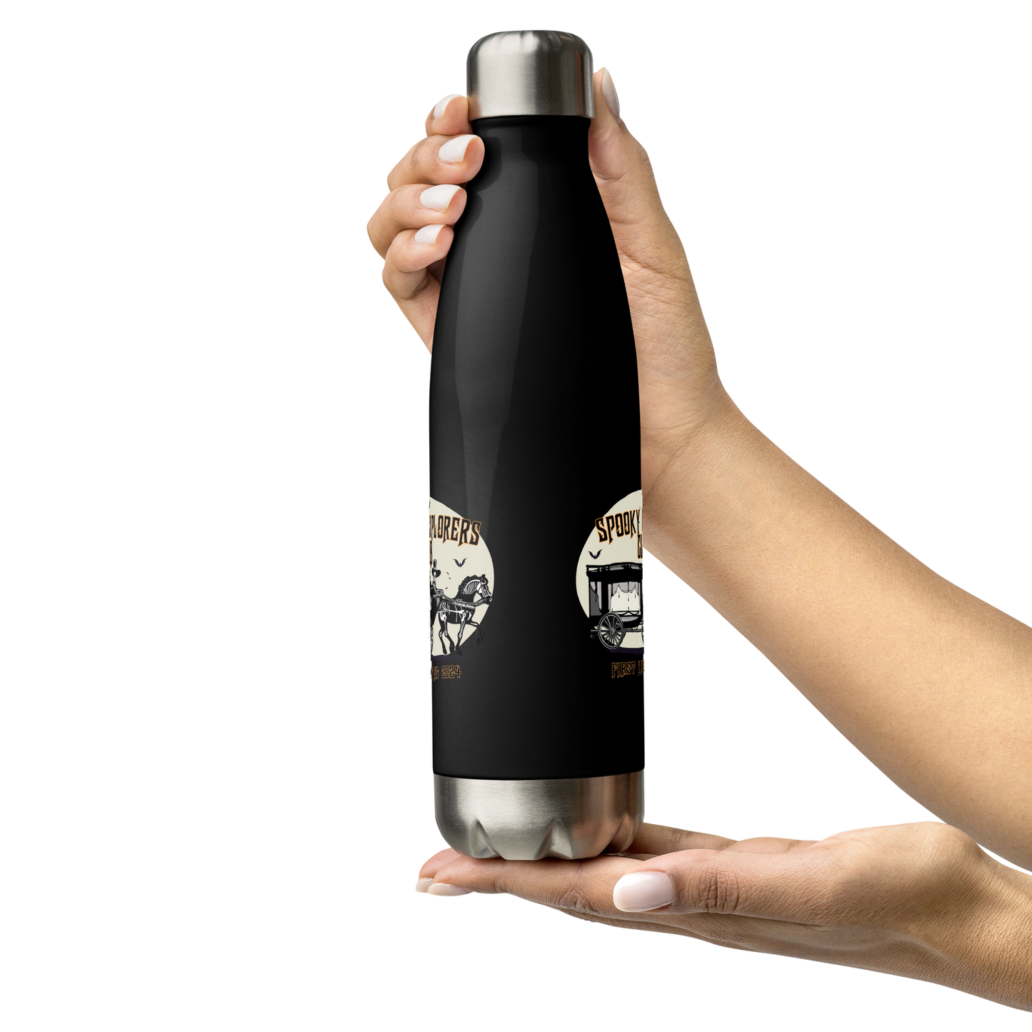 Spooky Explorers Club First Haunting Stainless steel water bottle