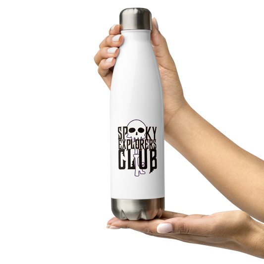 Spooky Explorers Club Logo Stainless steel water bottle