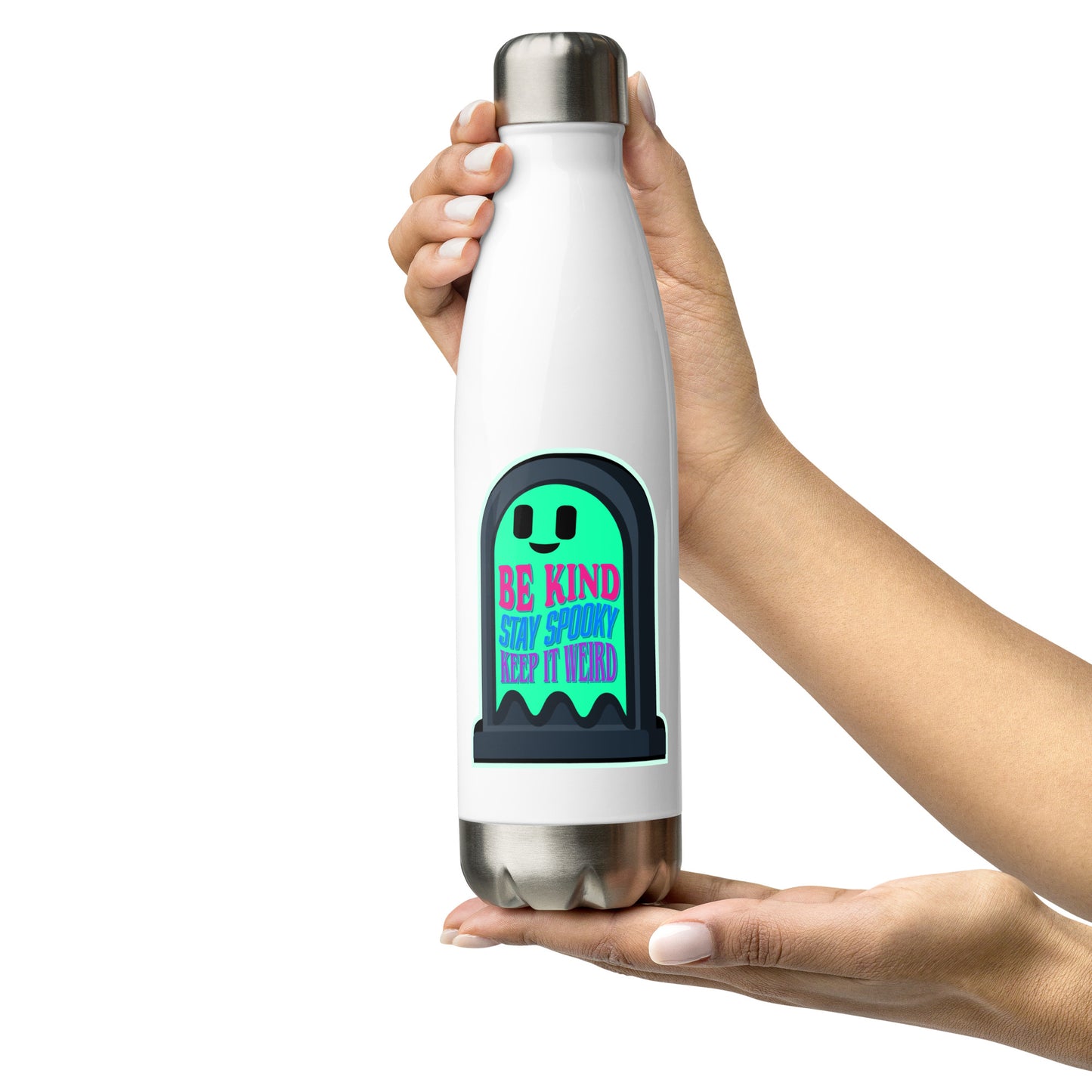 Be Kind Stay Spooky Keep It Weird Stainless Steel Water Bottle