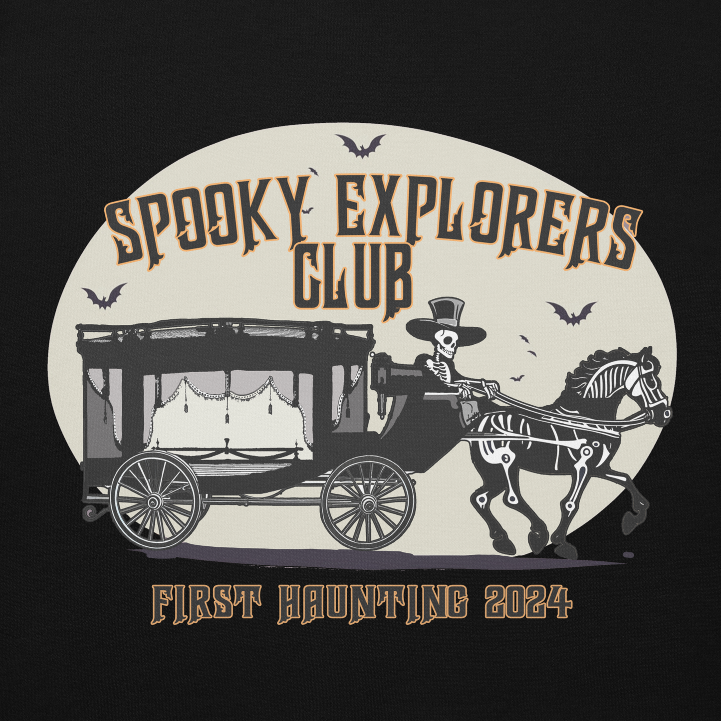 Spooky Explorers Club First Haunting Unisex Hoodie