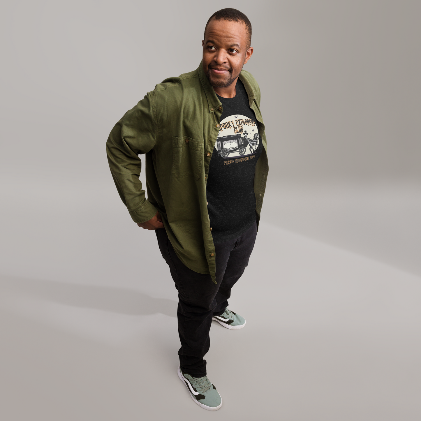 Spooky Explorers Club First Haunting Unisex t-shirt