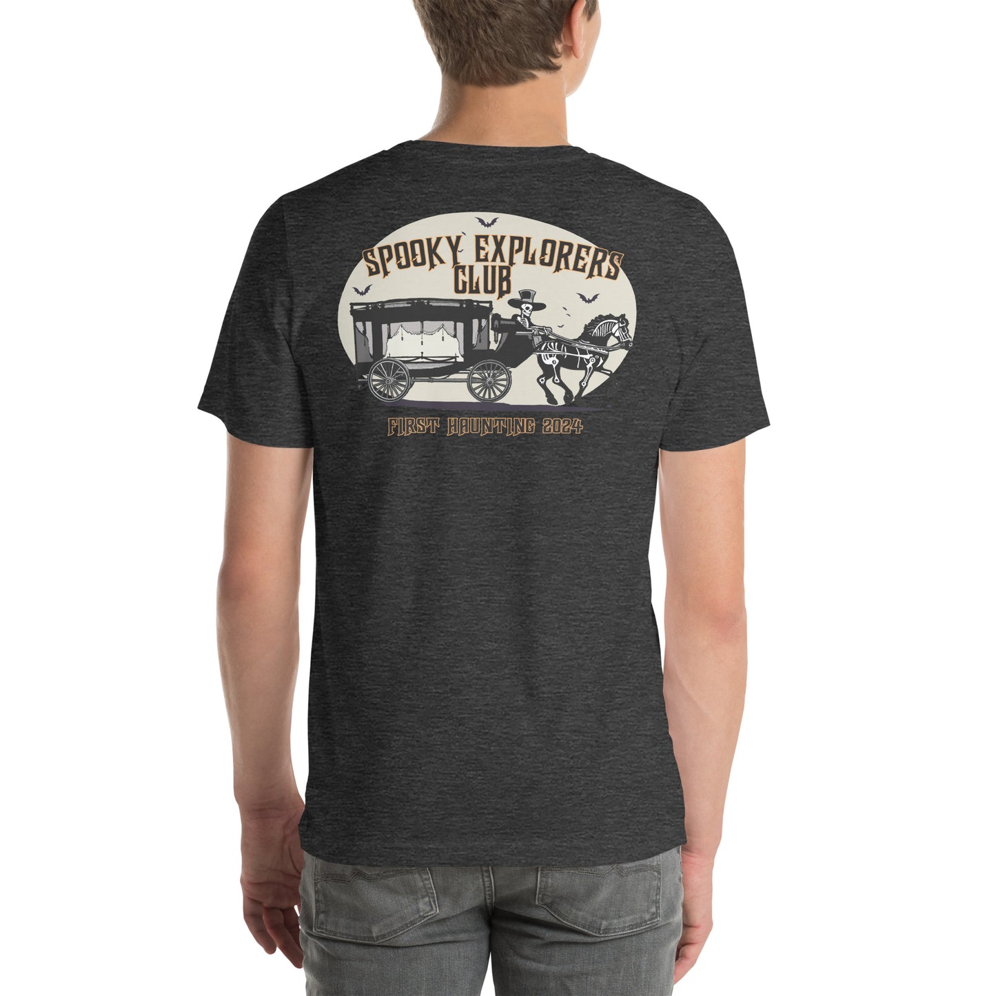 Spooky Explorers Club First Haunting Unisex T-shirt