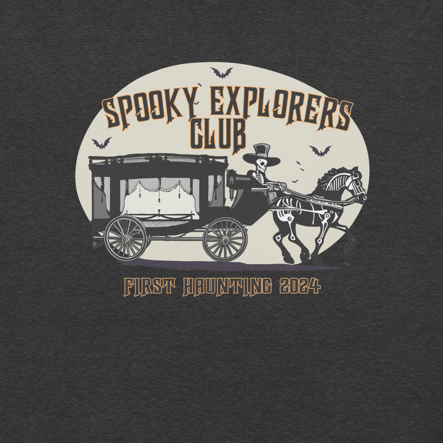 Spooky Explorers Club First Haunting Unisex t-shirt