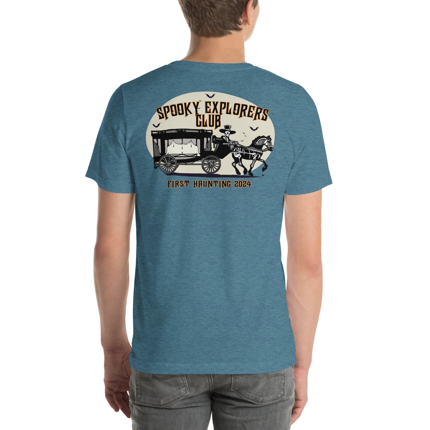Spooky Explorers Club First Haunting Unisex T-shirt