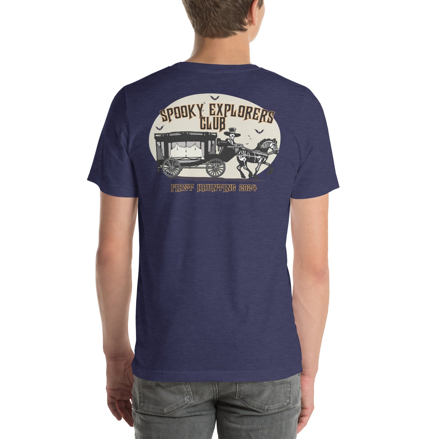 Spooky Explorers Club First Haunting Unisex T-shirt