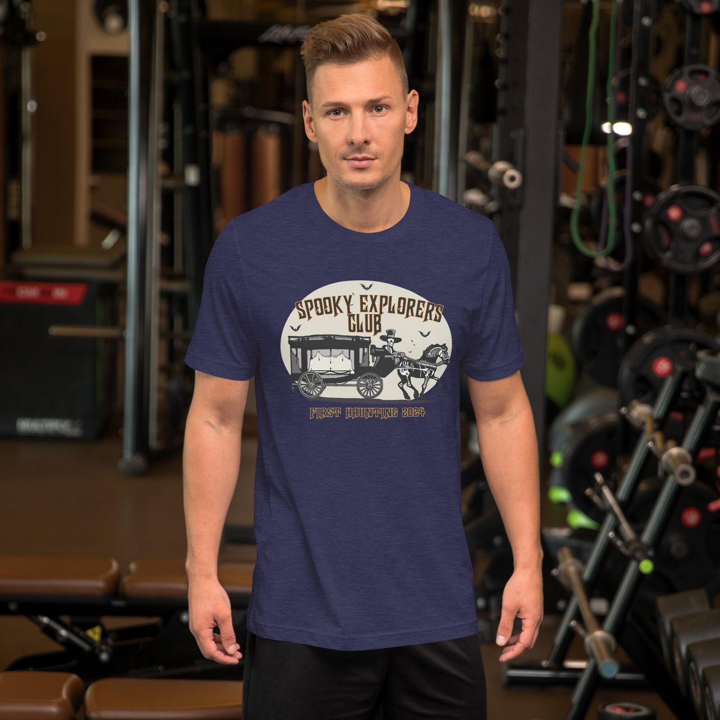 Spooky Explorers Club First Haunting Unisex t-shirt