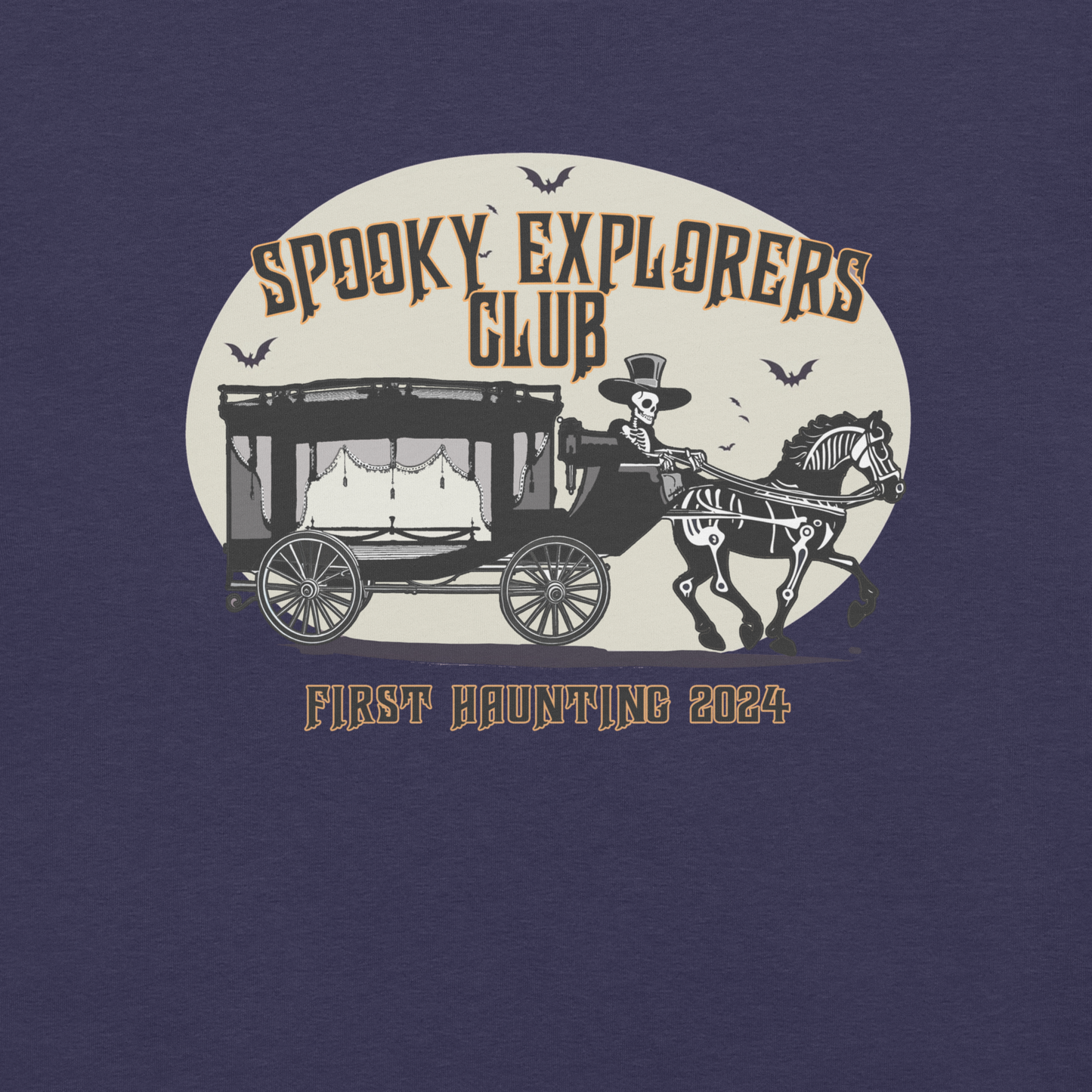 Spooky Explorers Club First Haunting Unisex t-shirt
