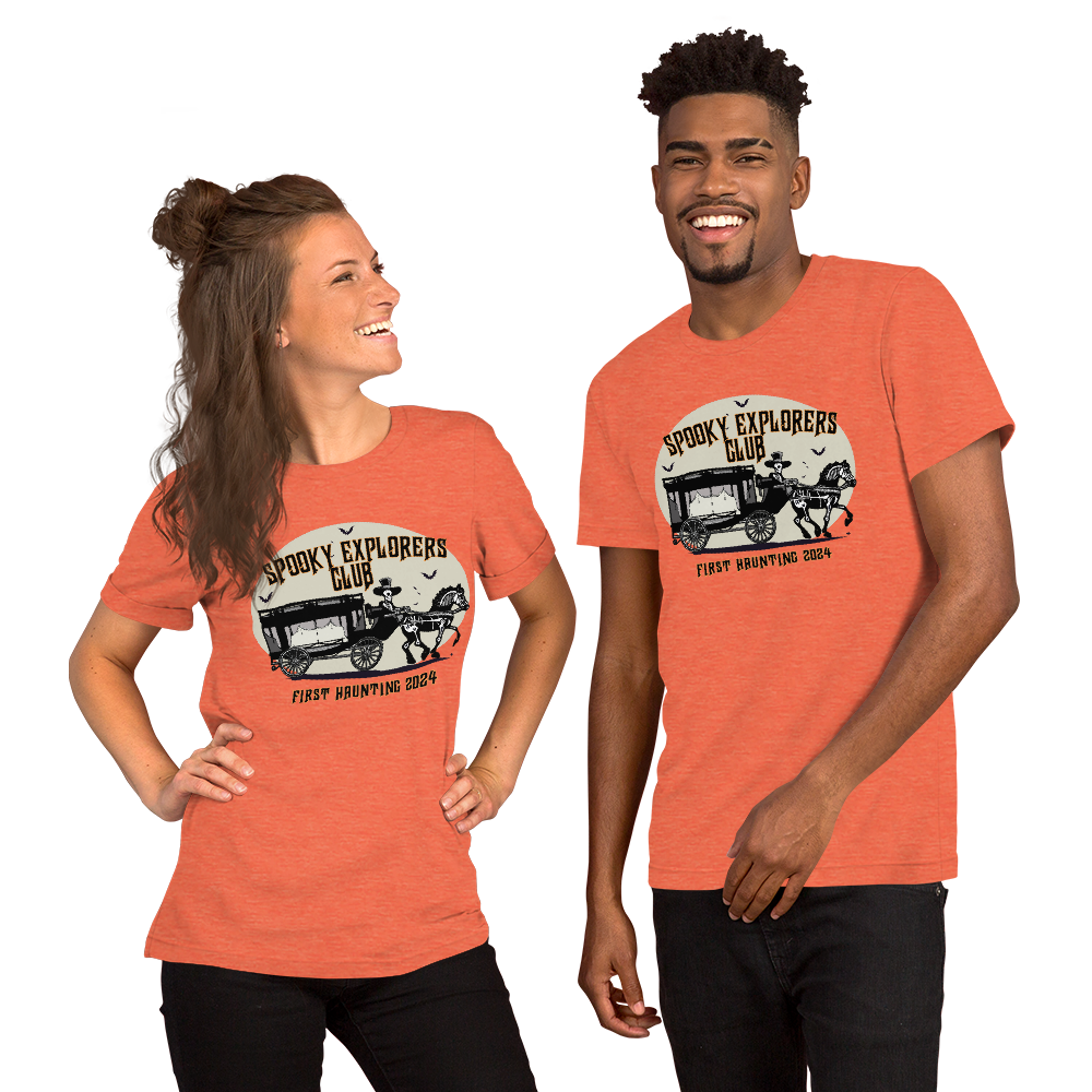Spooky Explorers Club First Haunting Unisex t-shirt