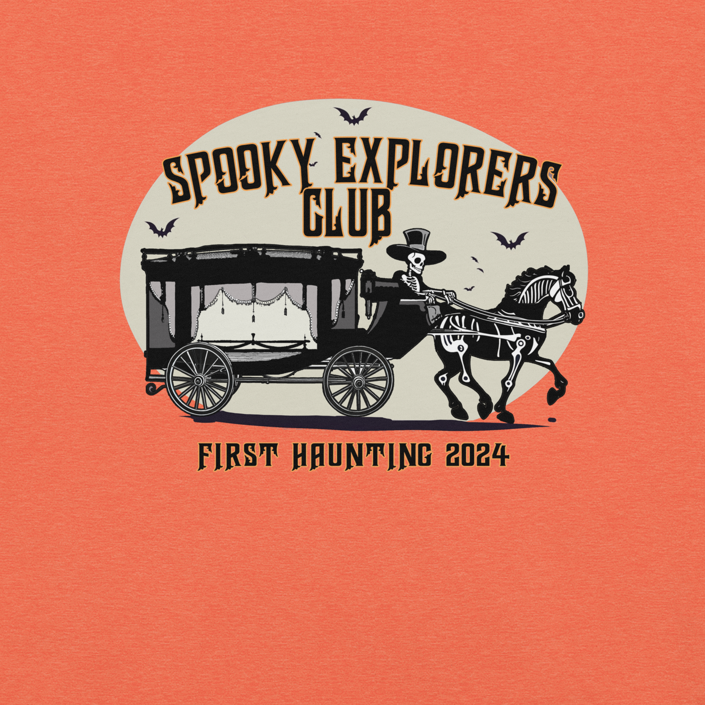 Spooky Explorers Club First Haunting Unisex t-shirt