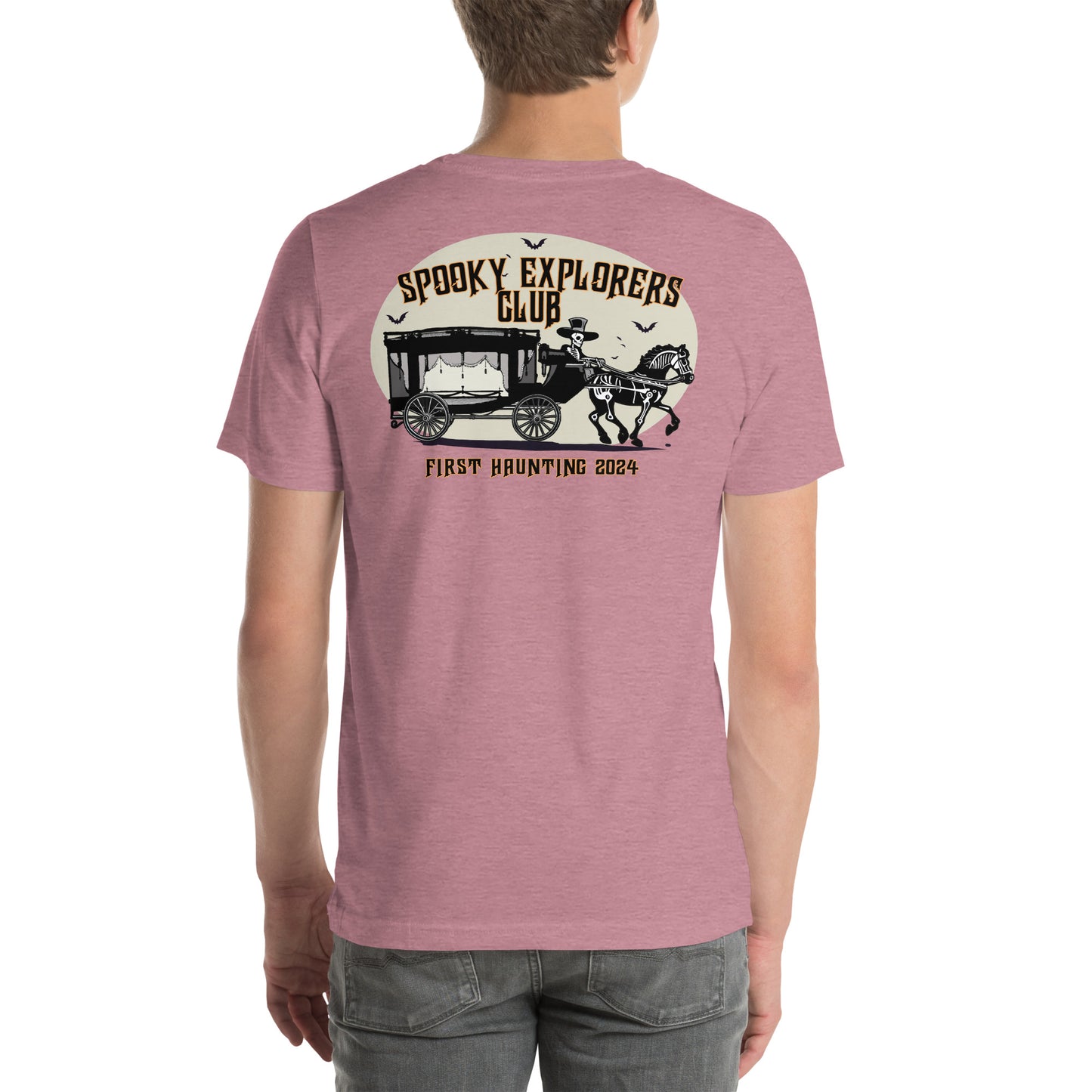 Spooky Explorers Club First Haunting Unisex T-shirt