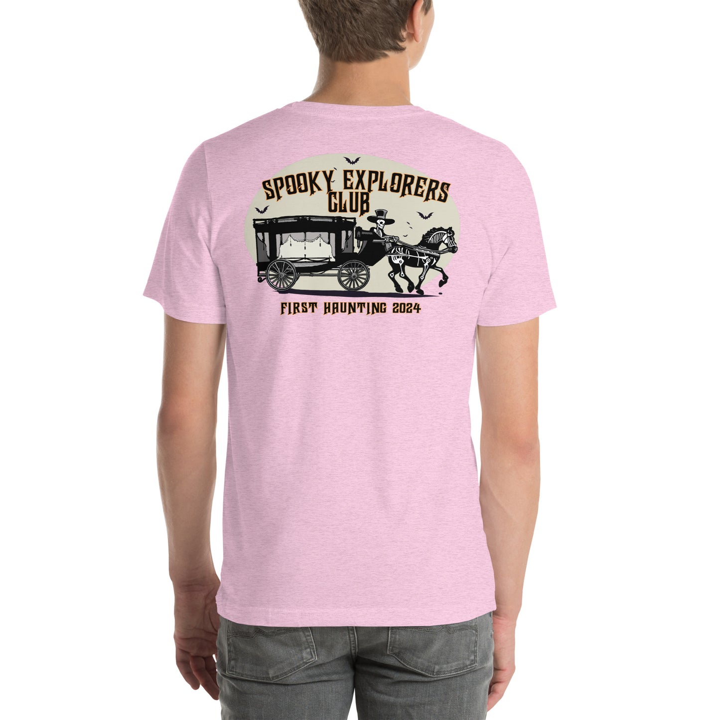 Spooky Explorers Club First Haunting Unisex T-shirt