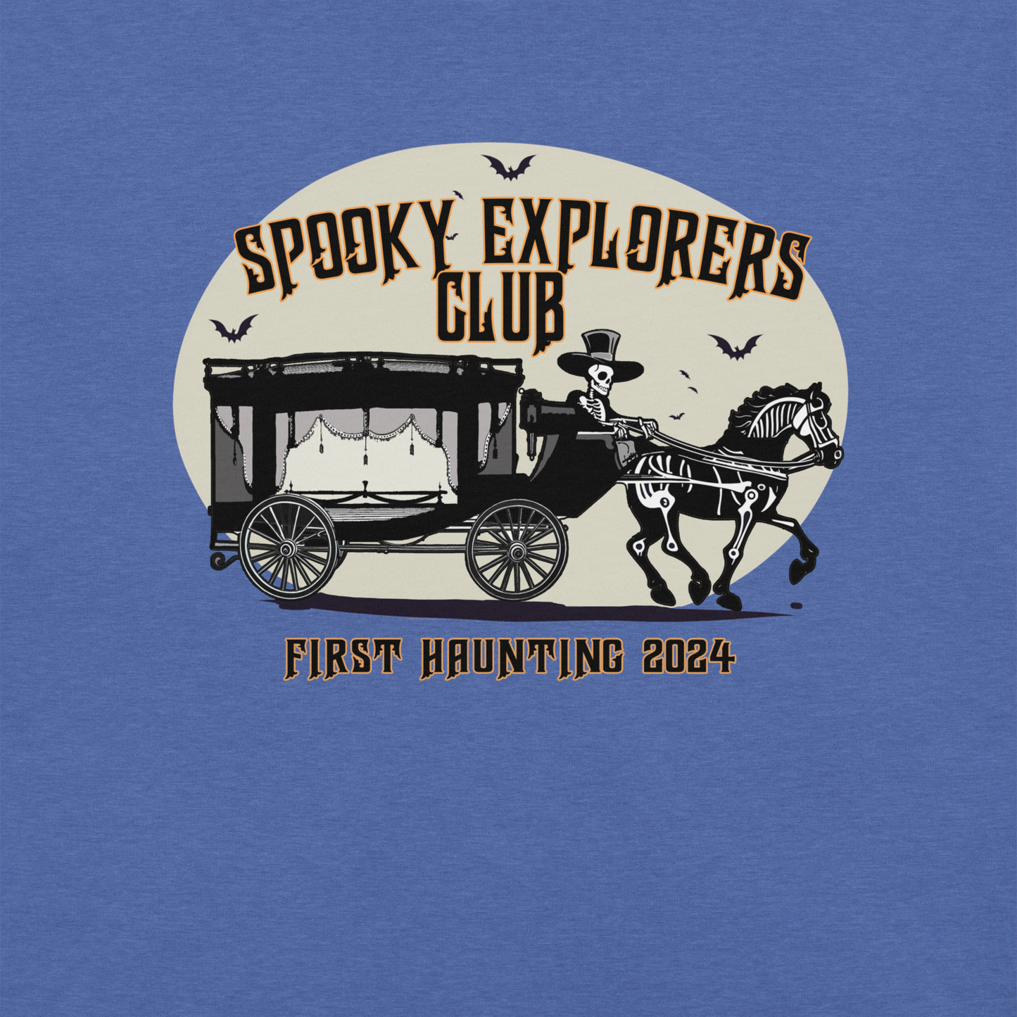 Spooky Explorers Club First Haunting Unisex t-shirt