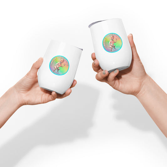 Maybe Today Satan Wine tumbler