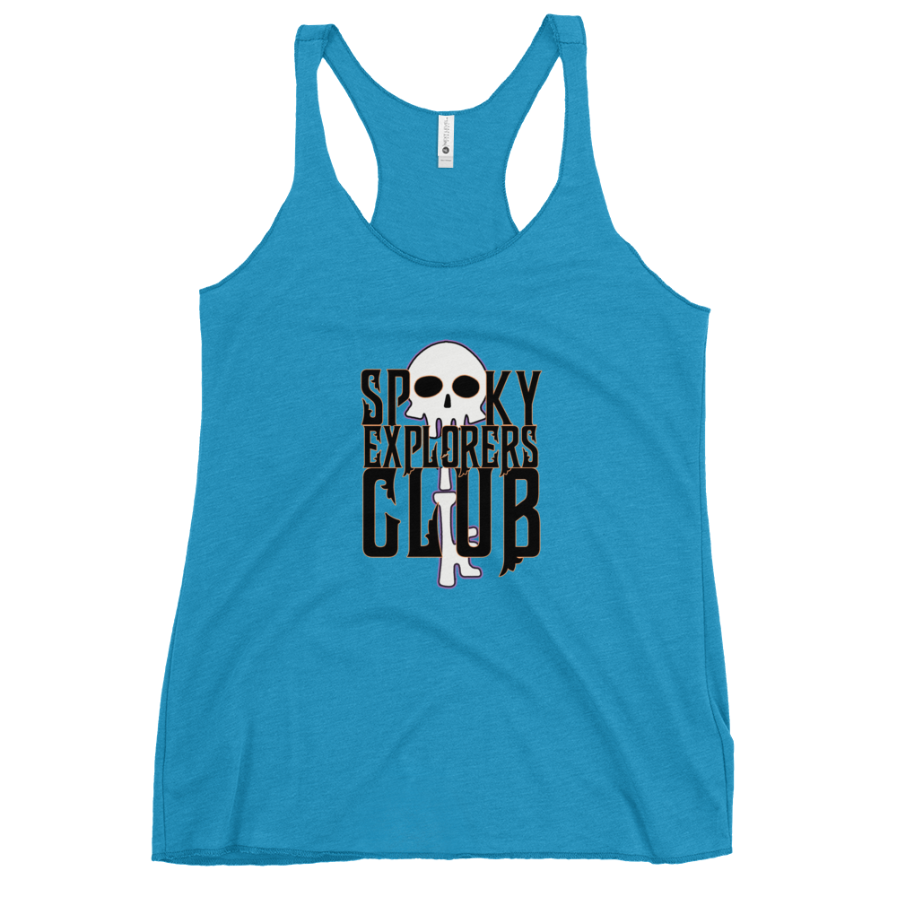Spooky Explorers Club Logo Women's Racerback Tank