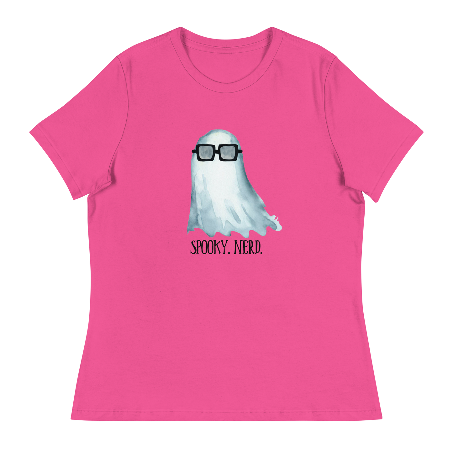 Spooky Nerd Women's Relaxed T-Shirt (black text)