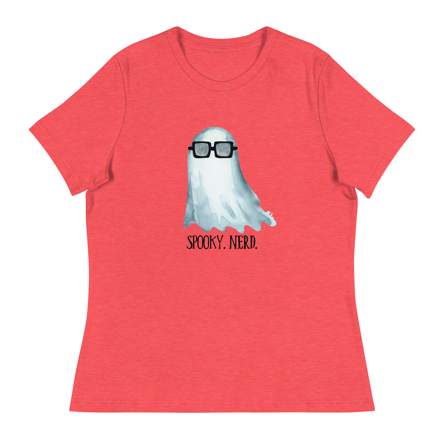 Spooky Nerd Women's Relaxed T-Shirt (black text)