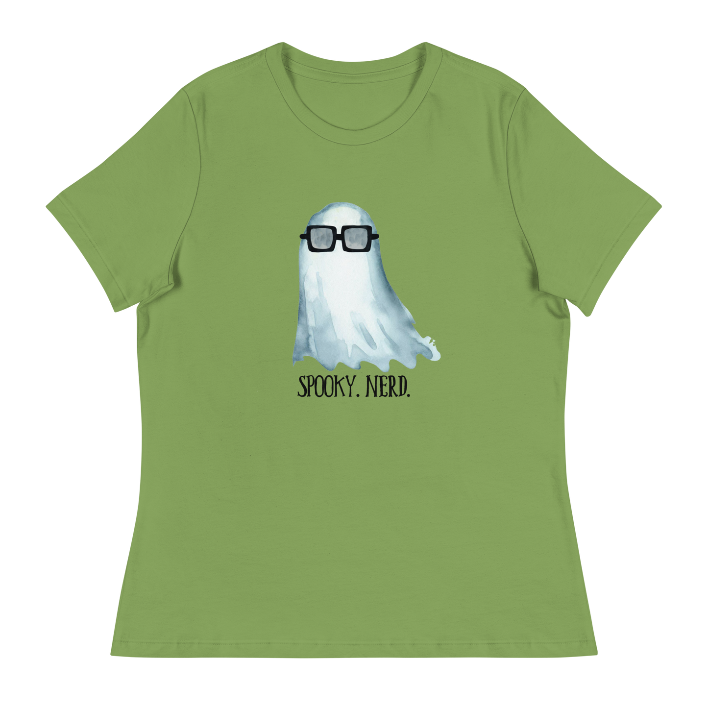 Spooky Nerd Women's Relaxed T-Shirt (black text)
