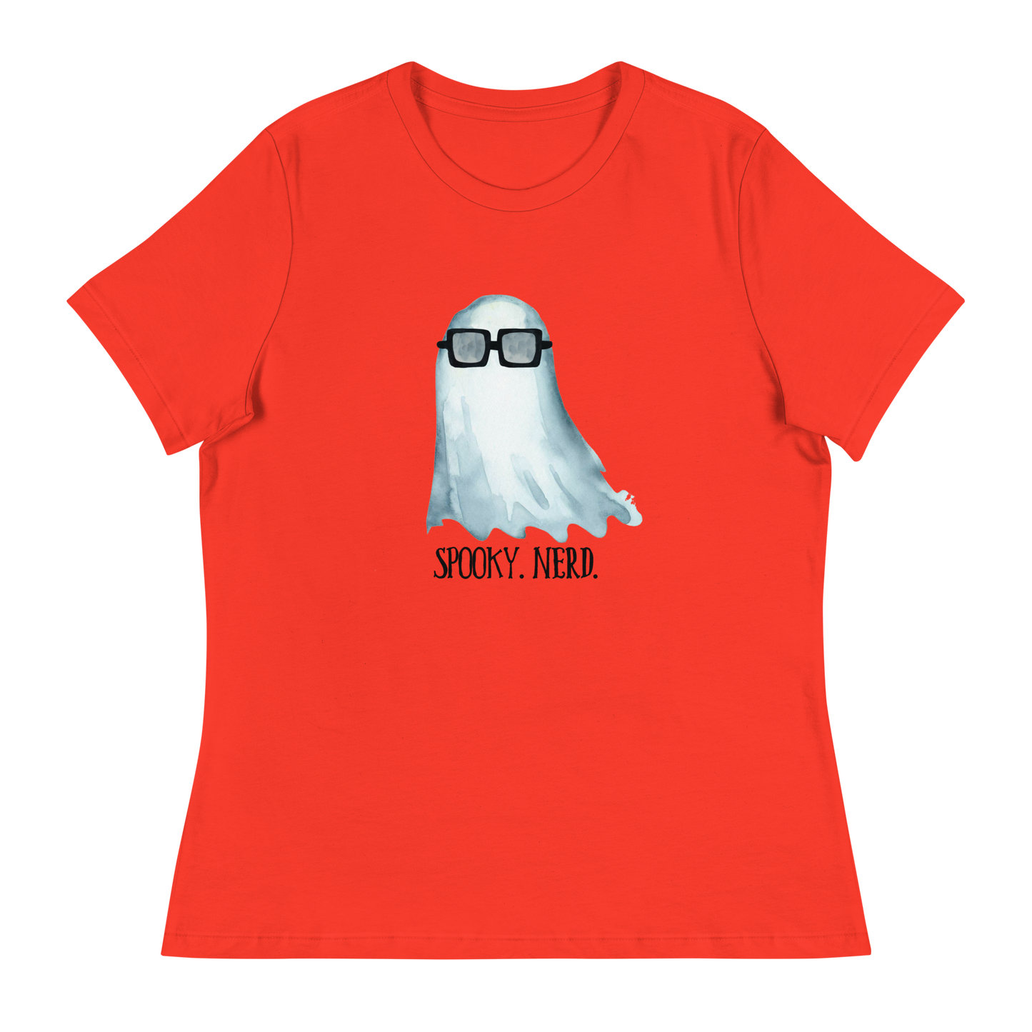 Spooky Nerd Women's Relaxed T-Shirt (black text)