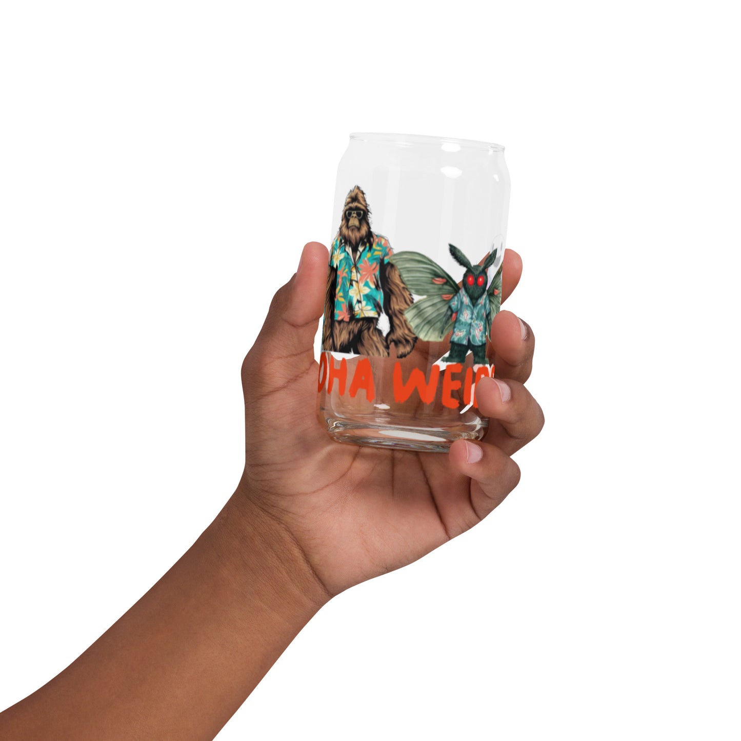 Aloha Weirdos Can-shaped glass