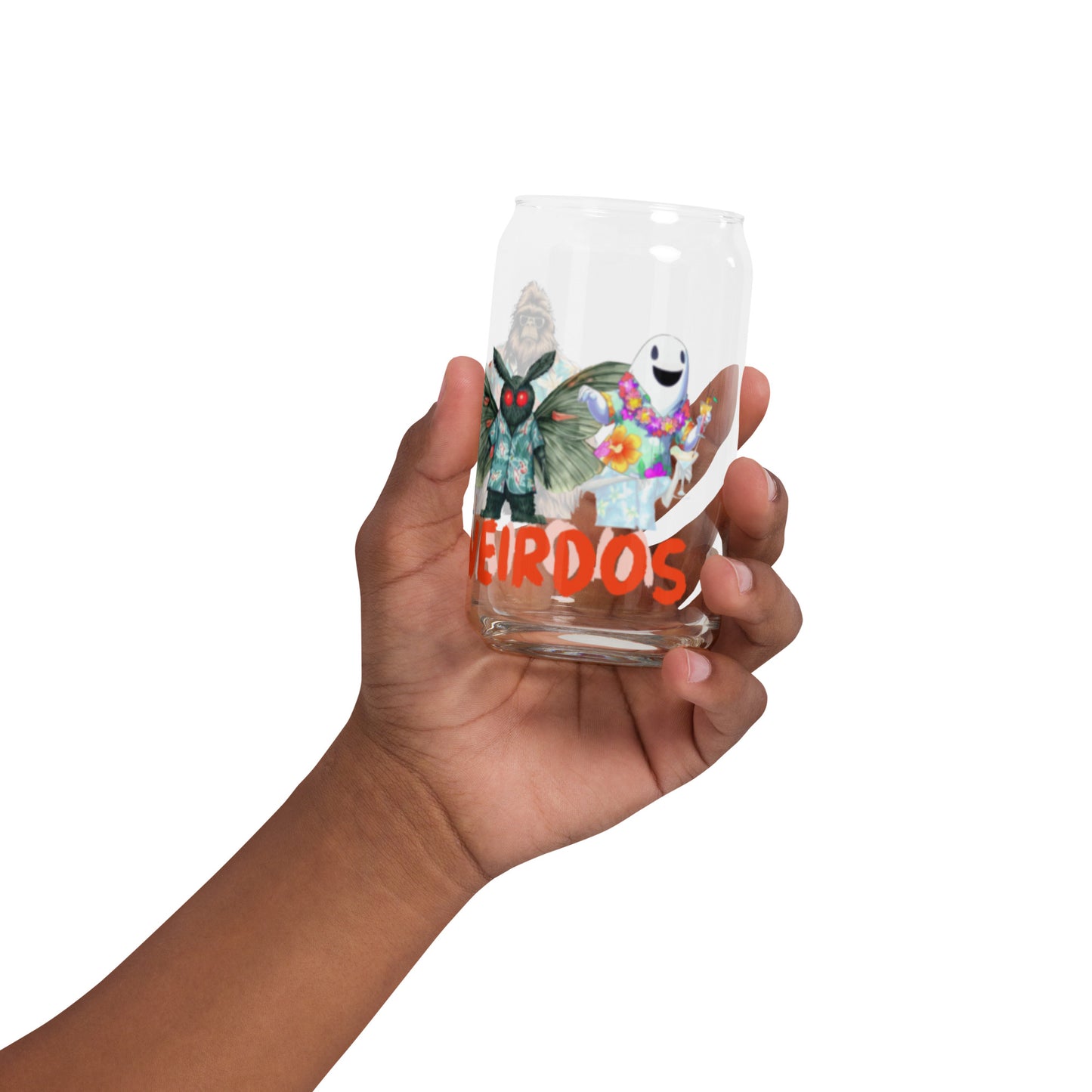 Aloha Weirdos Can-shaped glass