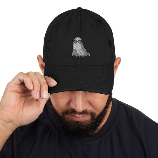 Spooky Nerd Distressed Dad Hat