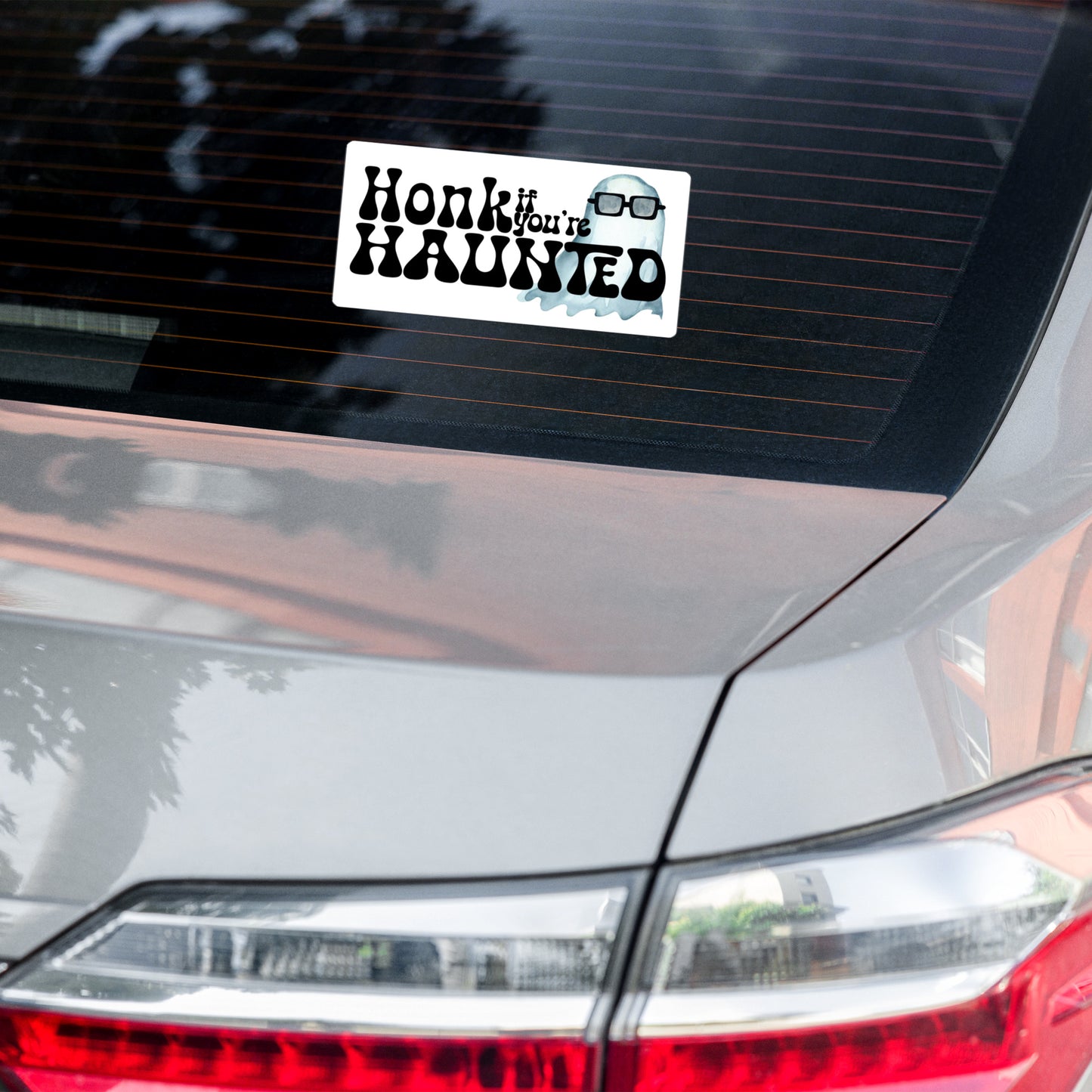 Honk If You're Haunted Bubble-free stickers