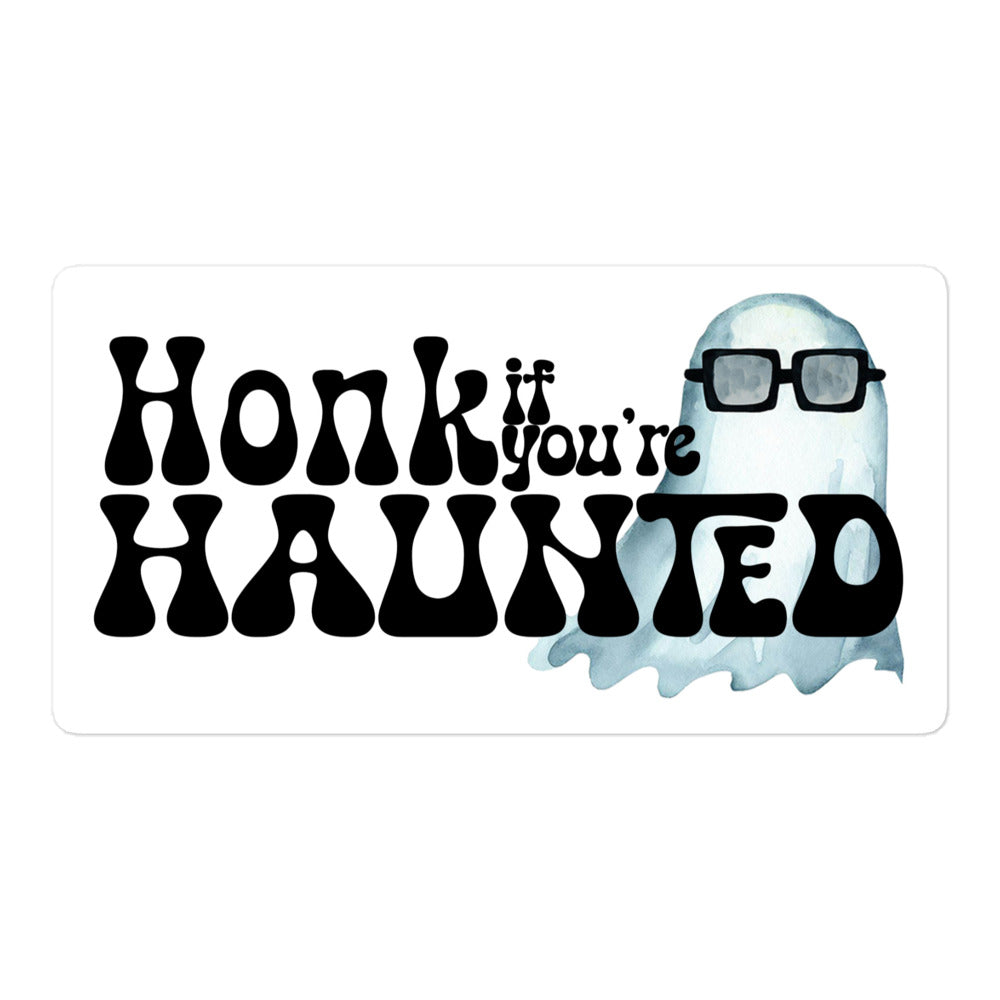 Honk If You're Haunted Bubble-free stickers