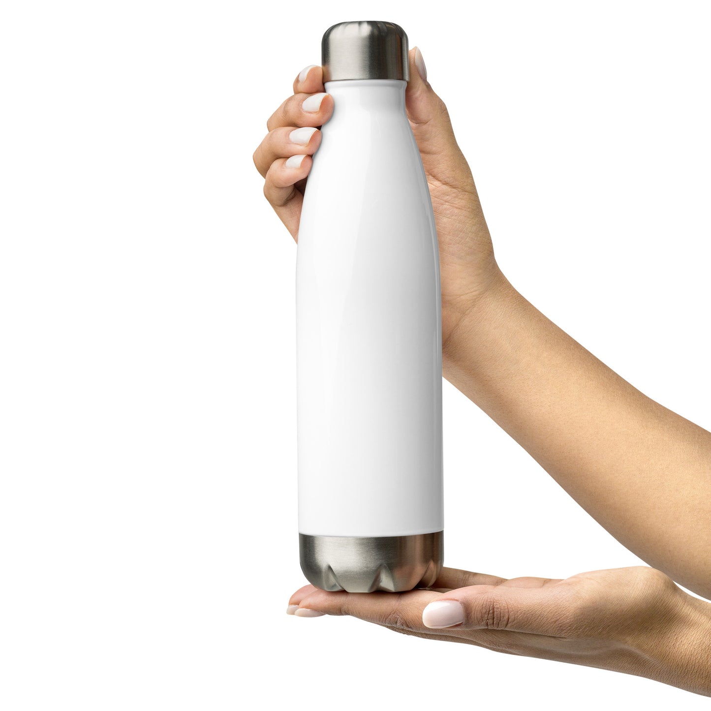 Spooky Nerd White Stainless Steel Water Bottle