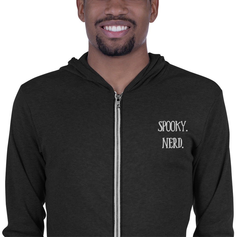 Spooky Nerd Unisex zip hoodie