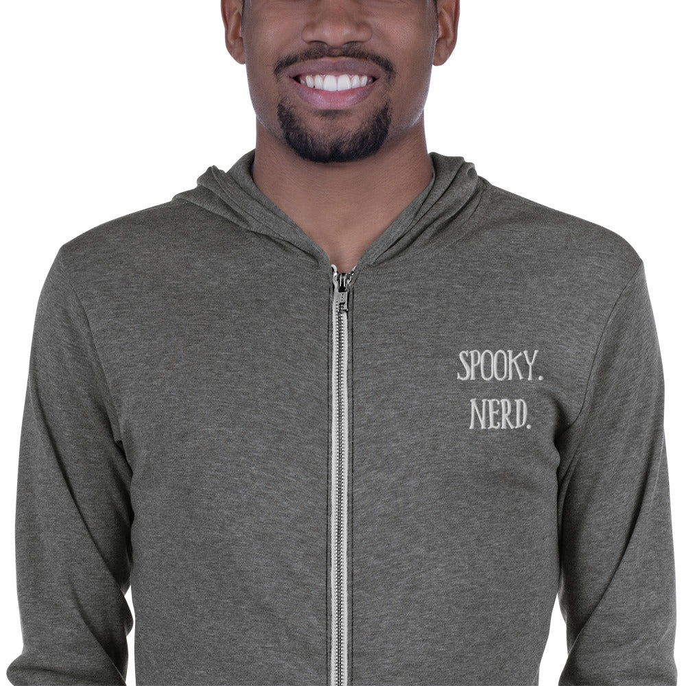 Spooky Nerd Unisex zip hoodie