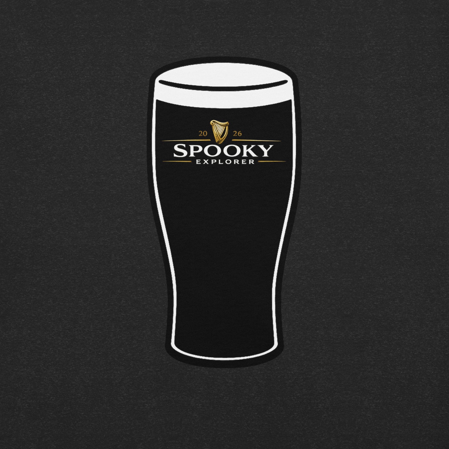 Spooky Explorer Irish Pint Unisex t-shirt