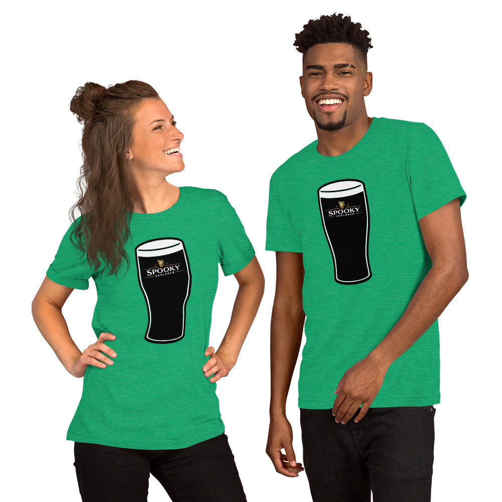 Spooky Explorer Irish Pint Unisex t-shirt