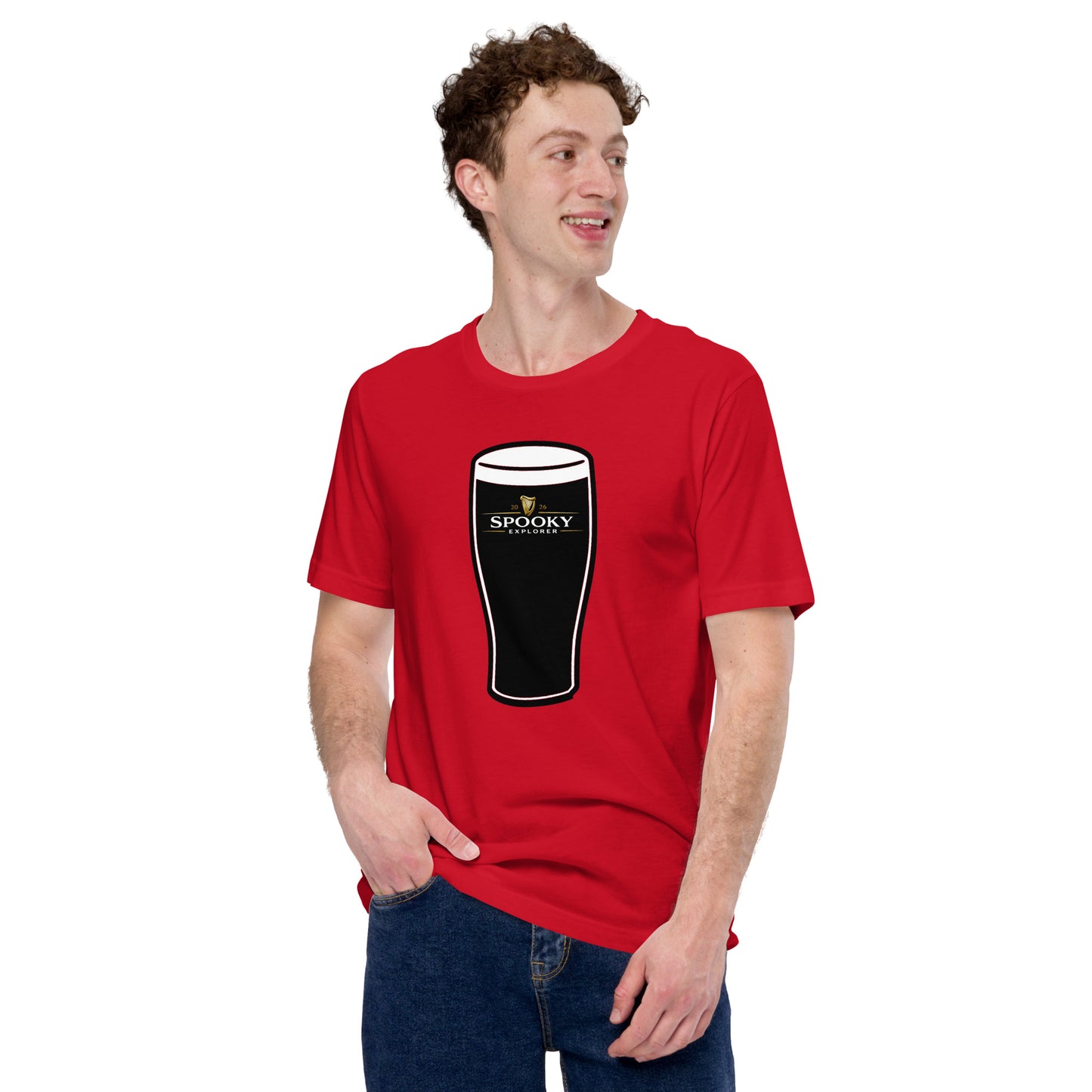 Spooky Explorer Irish Pint Unisex t-shirt